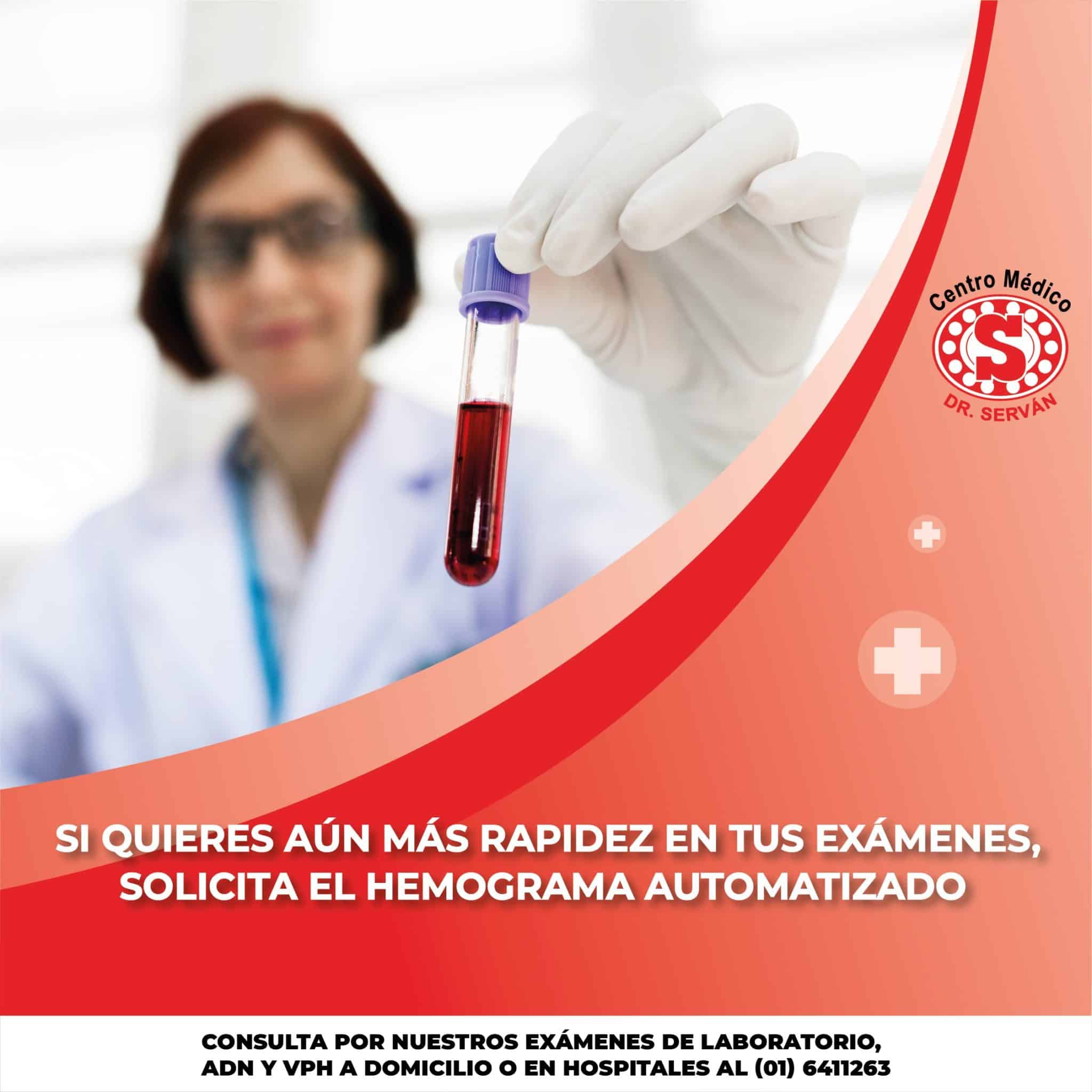 Si Quieres Aún Más Rapidez En Tus Exámenes Solicita El Hemograma Automatizado Centro Médico 5114